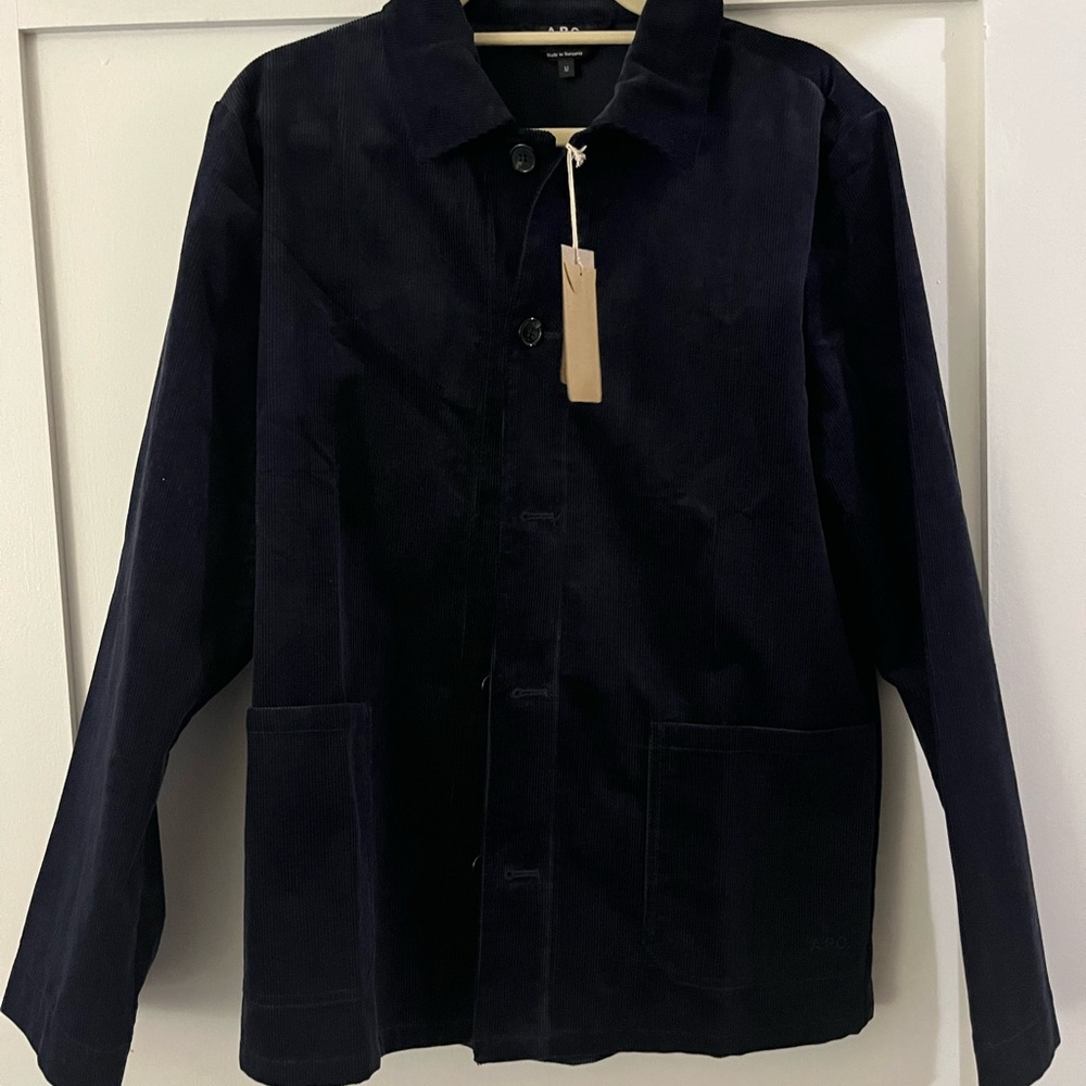A.P.C. Men’s Navy Corduroy Jacket
